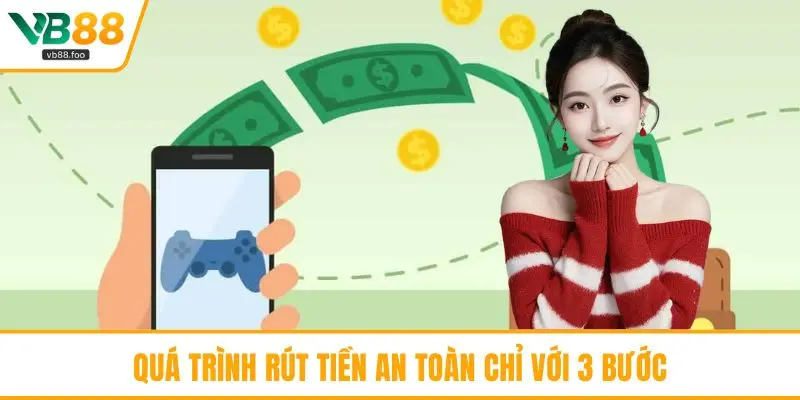 Quá trình rút tiền an toàn chỉ với 3 bước Quá trình rút tiền an toàn chỉ với 3 bước